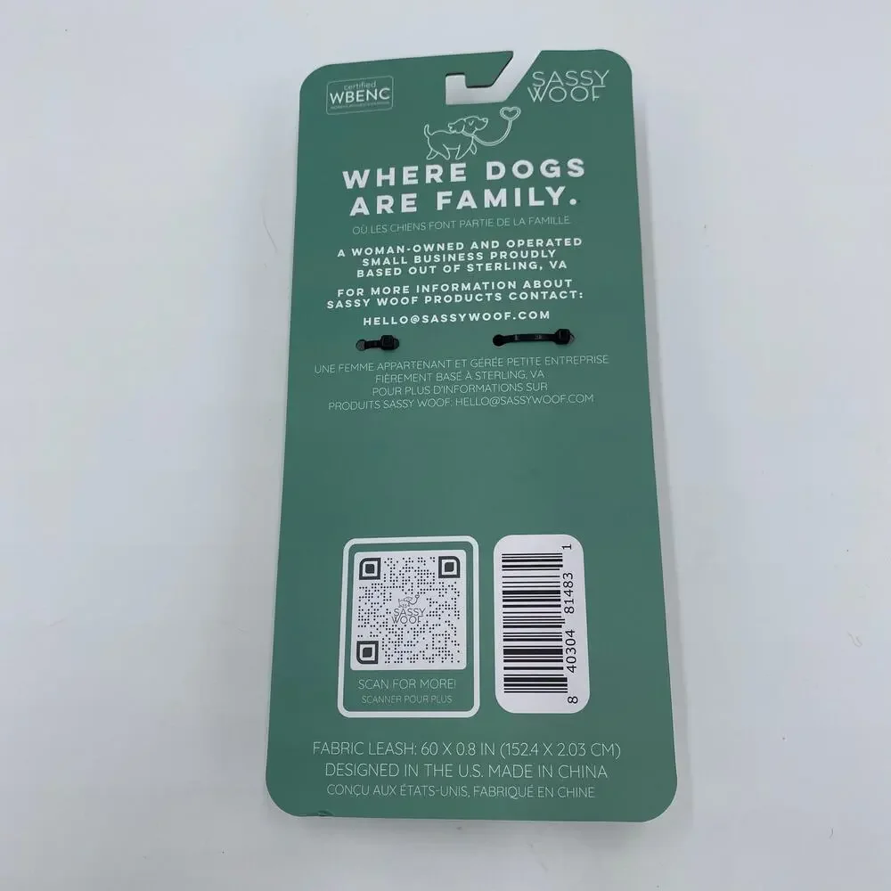 Sassy Woof Puppuccino Walkie Pack Leash & Clip NWT